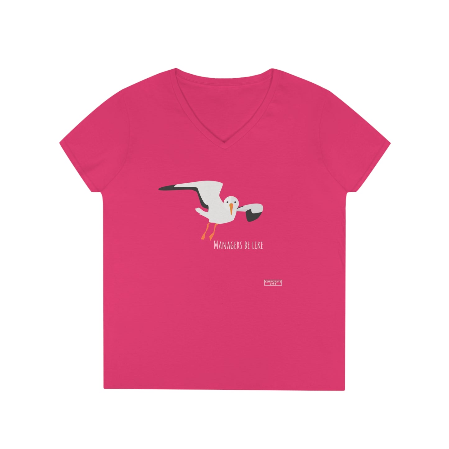 Seagull Managers. Ladies' V-Neck T-Shirt