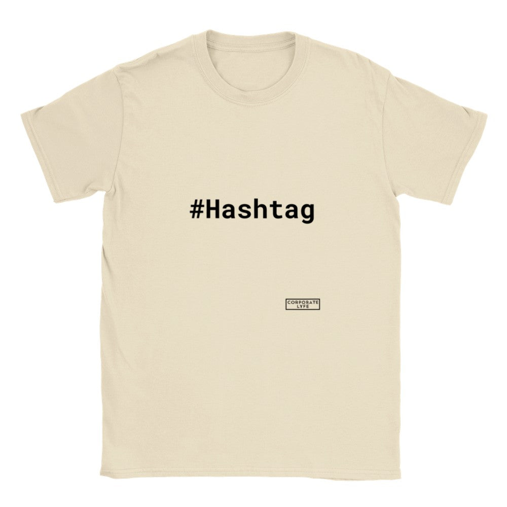 Hashtag. Adult Unisex Crewneck T-shirt