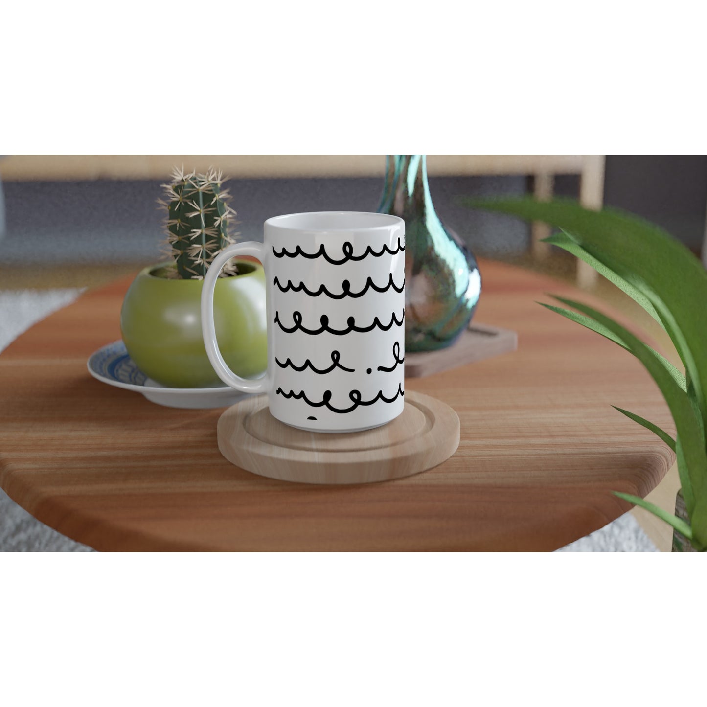 Mug - Quiet Quitting with scribble design, 15oz